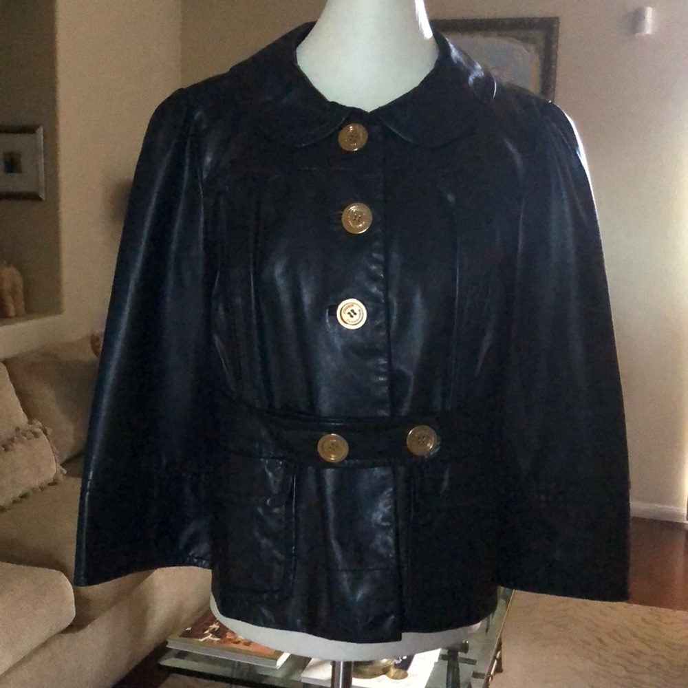 Vintage Juicy Couture leather black jacket